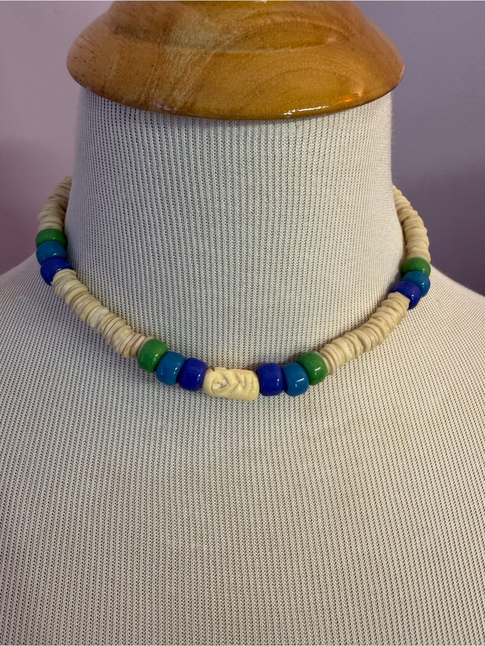 Vintage Heishi Shell and Bead Choker